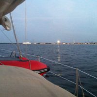 Kurz vor Warnemünde